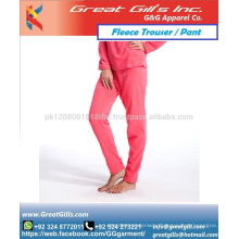 Soft shell women trouser made by fleece cotton fabric in high quality